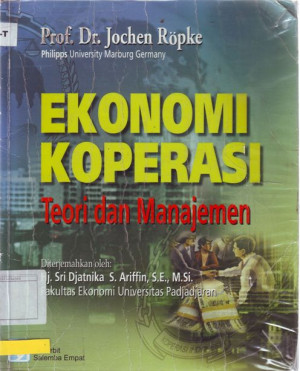 Image of Ekonomi Koperasi: teori dan manajemen